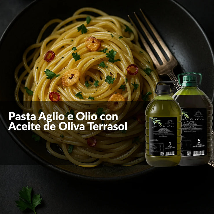 🍝 Pasta Aglio e Olio (Dificultad: ★☆☆☆☆)