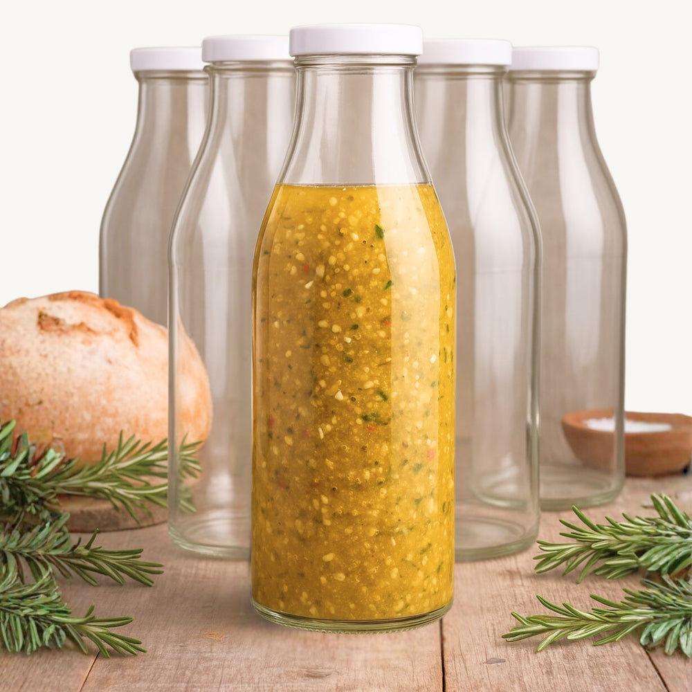 Kit Botellas de Vidrio 1L Gourmet – 20 Unidades