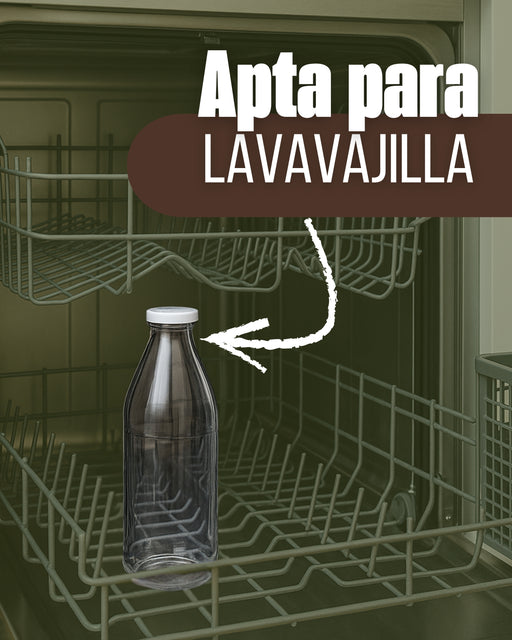 Kit Botellas de Vidrio 1L Gourmet – 20 Unidades