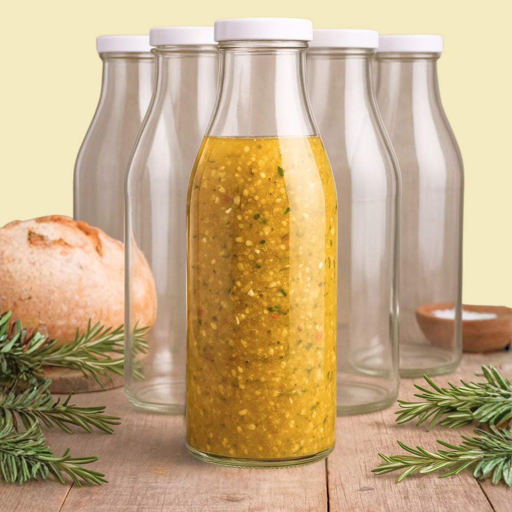 Kit Botellas de Vidrio 1L Gourmet – 20 Unidades