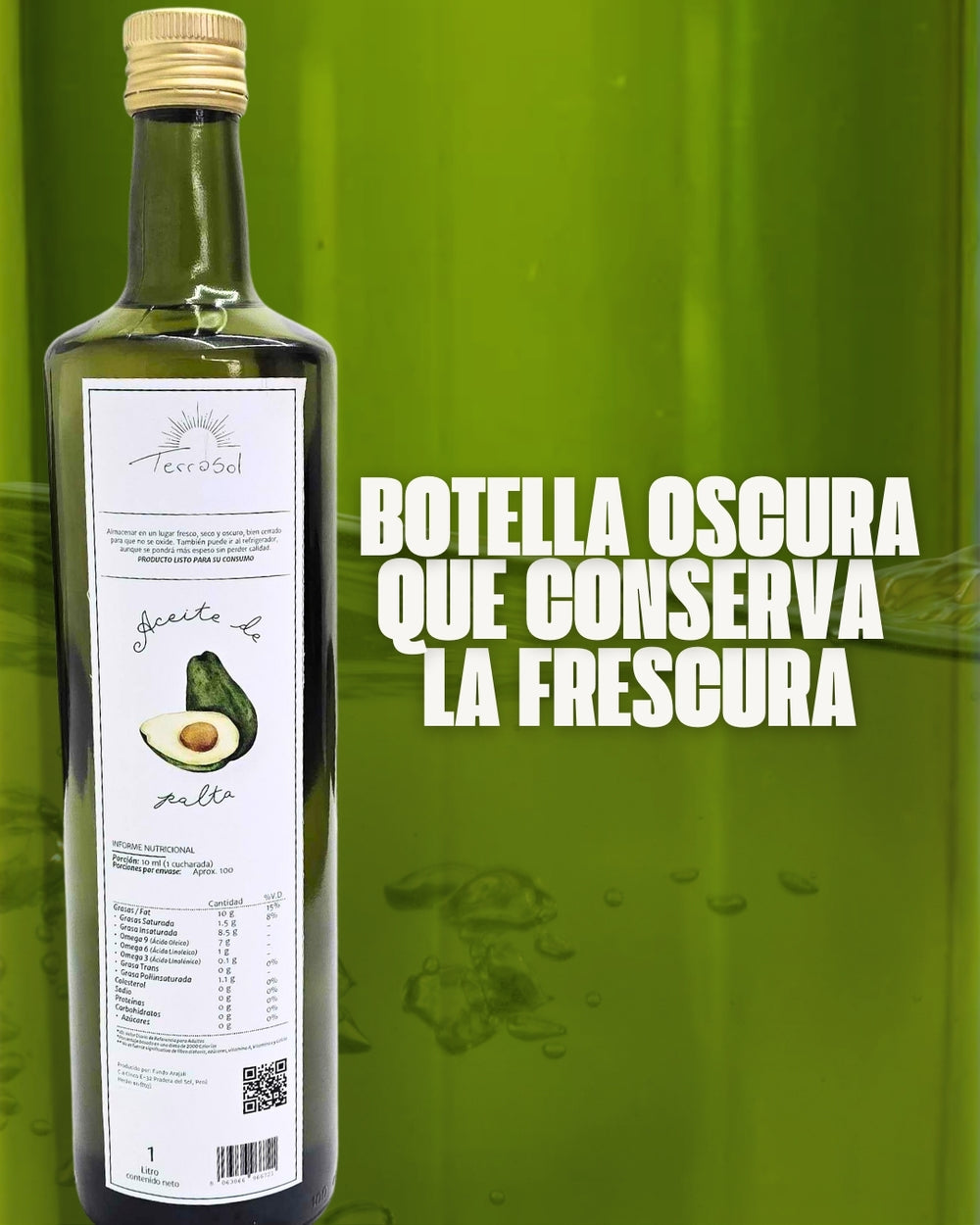 Aceite de Palta 1 Litro Terrasol